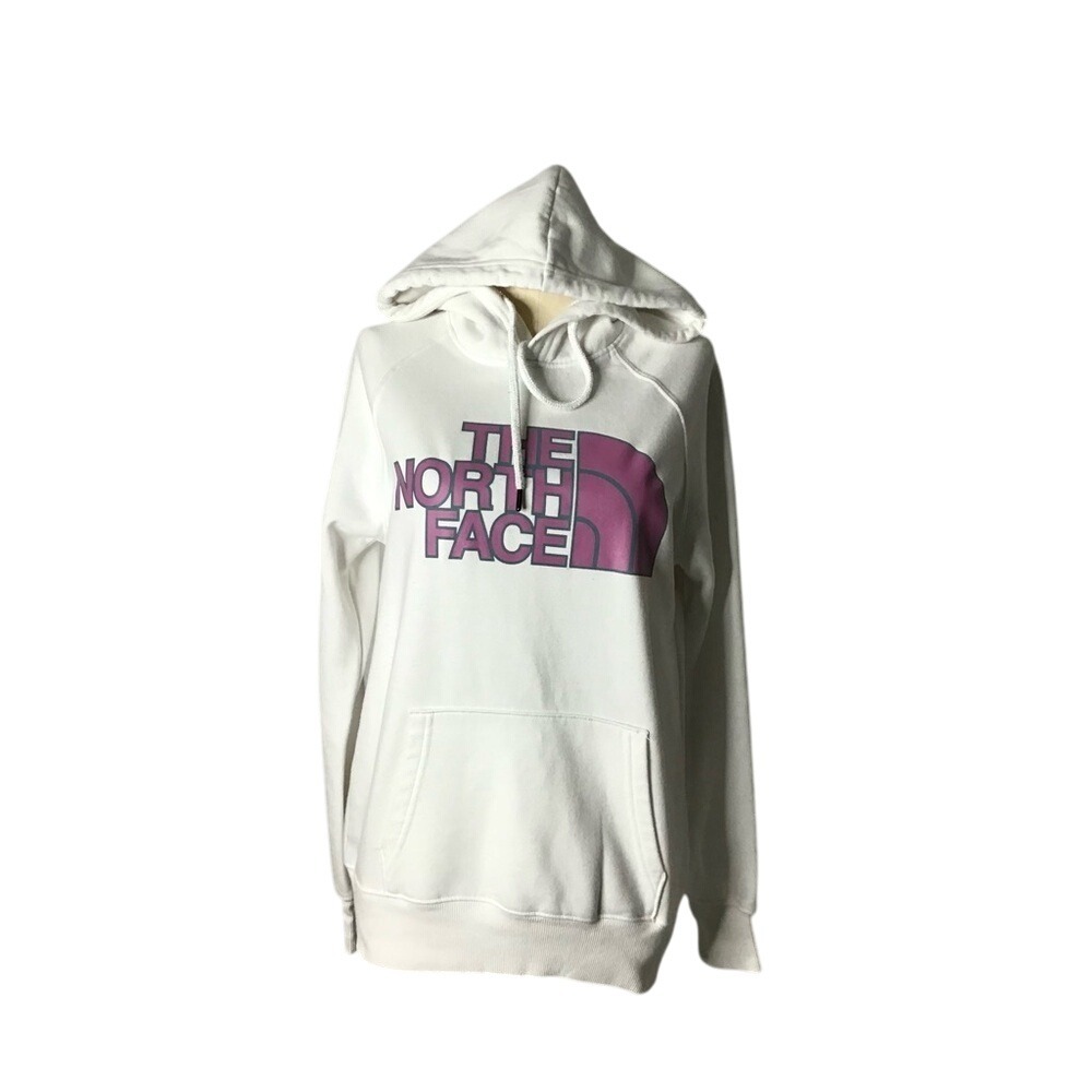 North Face Hoodie Hooded Sweatshirt Reverse‎ Applique Logo Womens Size XS